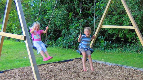swings and play areas