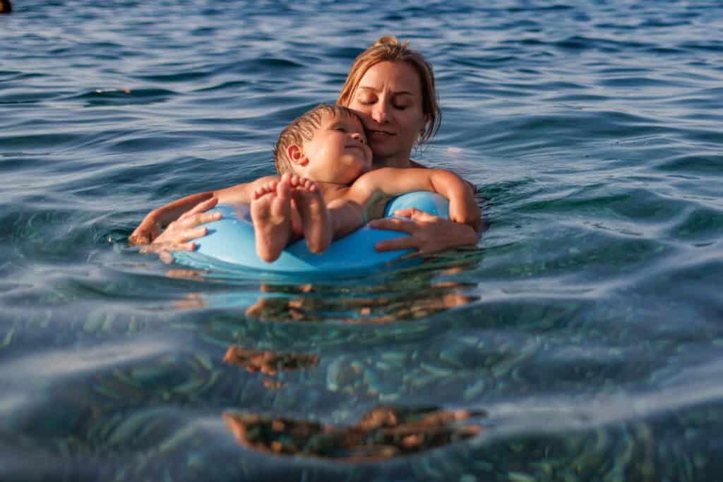 Swimming in the Sea under 5's Broom Hill Manor Holiday rentals
