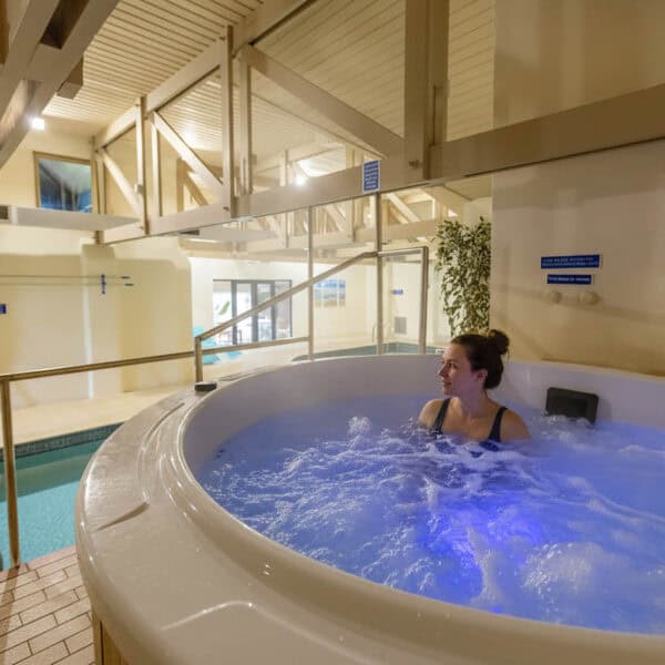 Indoor Hot Tub at Broomhill Manor Holiday Cottages Bude Cornwall