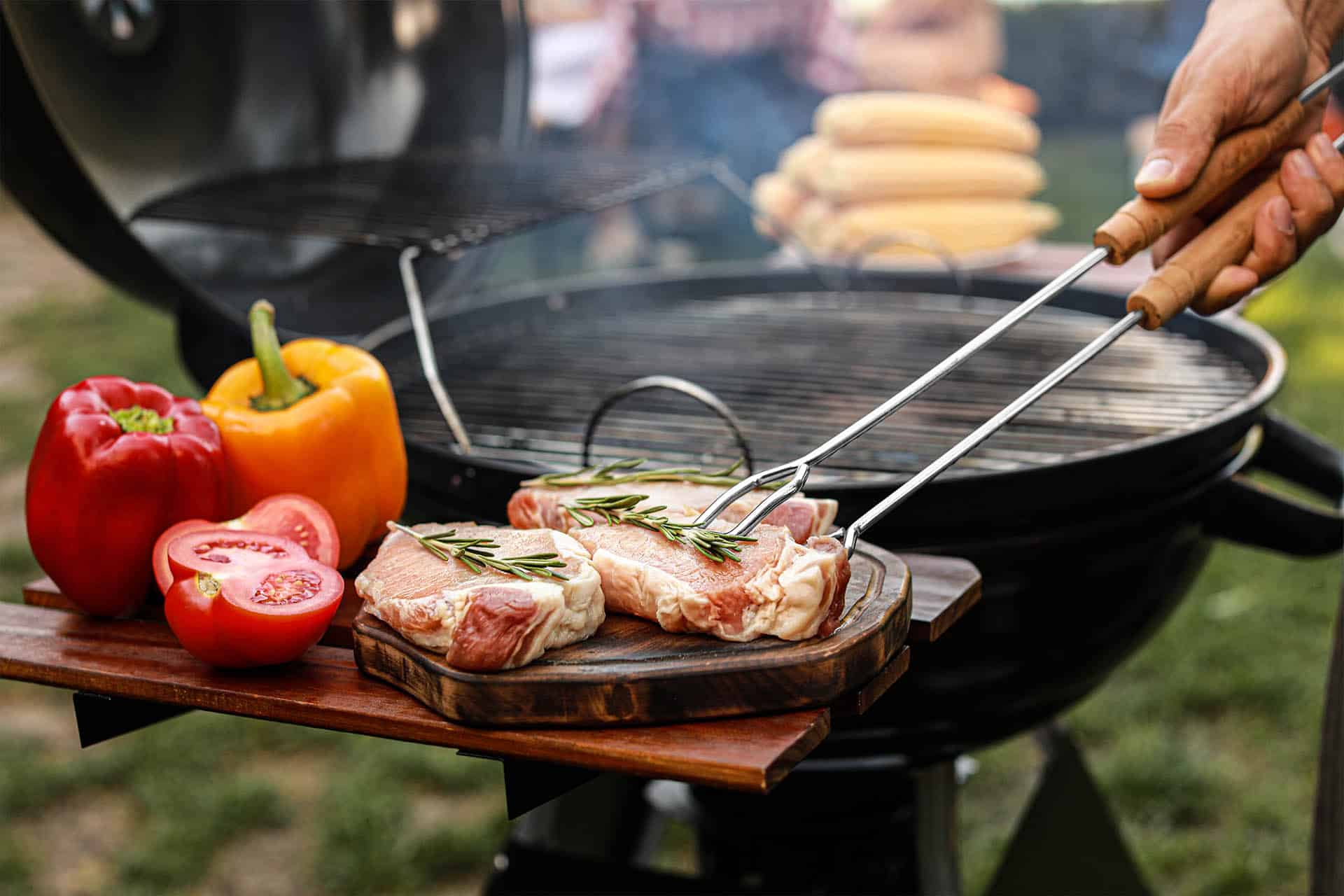 BBQ at Broomhill Manor Bude Cornwall