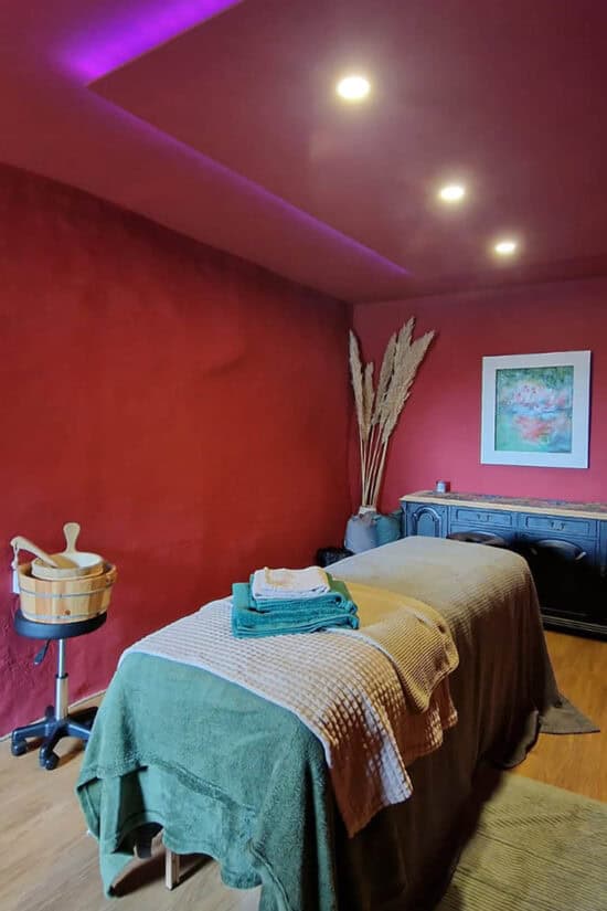 Treatment room at Broomhill Manor Bude Cornwall